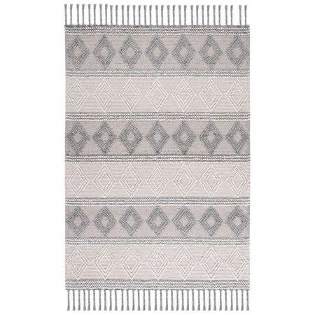 Safavieh 5 x 8 ft. Rectangle Natura Area Rug Ivory & Grey NAT343A-5